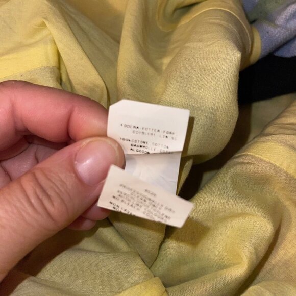 Moschino Cheap And Chic Womens Blazer Size 6 Black Bow Accent Fish Print Cotton - Picture 15 of 15